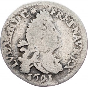 Louis XIV., 4 Sols 1691, A