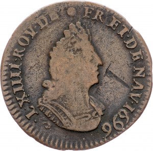 Francia, Liard 1696, L