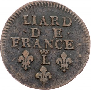 France, Liard 1696, L