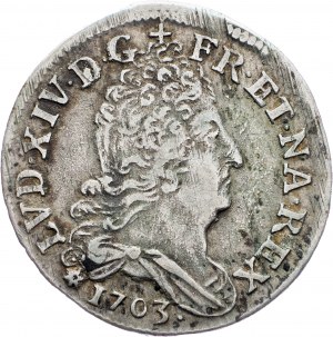 Luigi XIV., 10 Sols 1703, BB