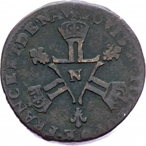 Francia, 6 denari 1711, N