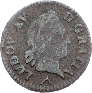 Ludwik XV, Liard 1773, W