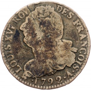 Francia, 2 Sols 1792, A