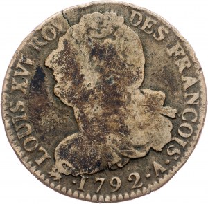 Francúzsko, 2 Sols 1792, A