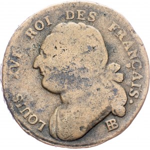 Francie, 12 Deniers 1792, BB