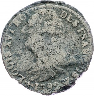 Ľudovít XVI., 2 Sols 1792, W