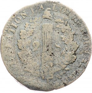 Louis XVI., 2 Sols 1793, W