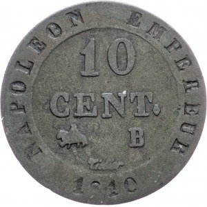 Napoleone I., 10 centesimi 1810, B