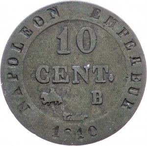 Napoleon I., 10 centymów 1810, B
