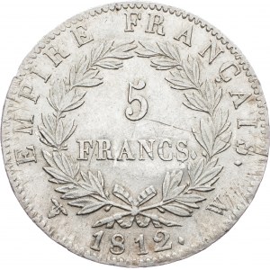 Napoleon I., 5 franków 1812, W