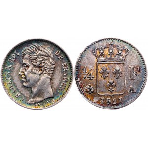 Frankreich, 1/4 Franc 1827, Paris