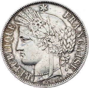 Frankreich, 5 Francs 1850, A