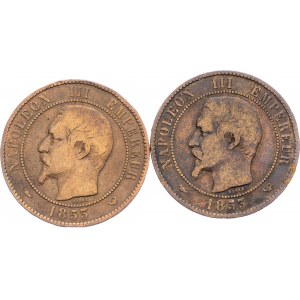 Francia, Modulo dei 10 centesimi 1853