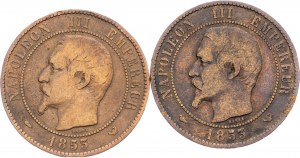 Francja, moduł 10 centów 1853 r.