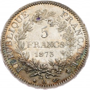 Francie, 5 franků 1873, A