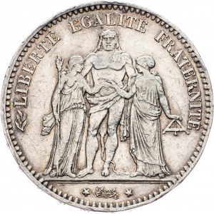 Francie, 5 franků 1875, A