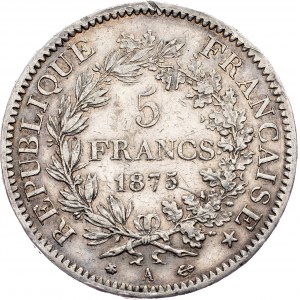 Francúzsko, 5 frankov 1875, A