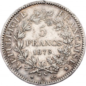 Francja, 5 franków 1875, A