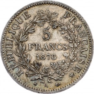 Francia, 5 franchi 1876, A