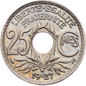 Francja, 25 centów 1927