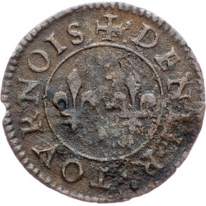 Jindřich III., Denier Tournois 1577?, A