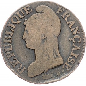 France, 5 Centimes AN 5, A