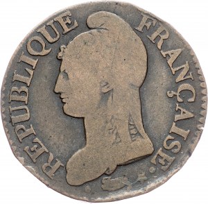 Francia, 5 Centesimi AN 5, A