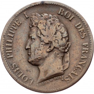 Francúzske kolónie, 5 centov 1841