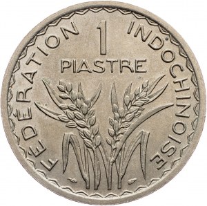 French Indochina, 1 Piastre 1947, Paris