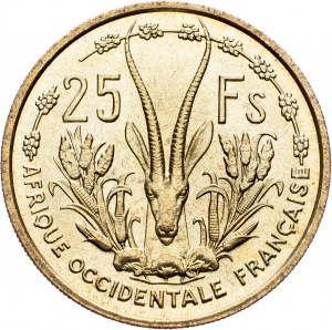 Africa occidentale francese, 25 franchi 1956, Parigi