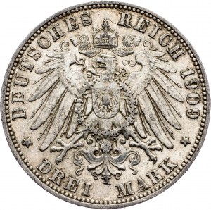 Allemagne, 3 Mark 1909, E