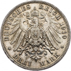 Deutschland, 3 Mark 1910, A