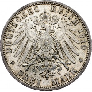 Germany, 3 Mark 1910, A