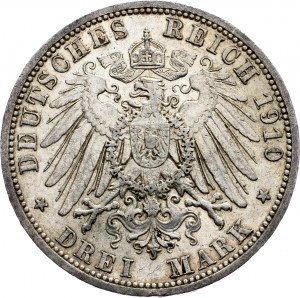 Germany, 3 Mark 1910, A