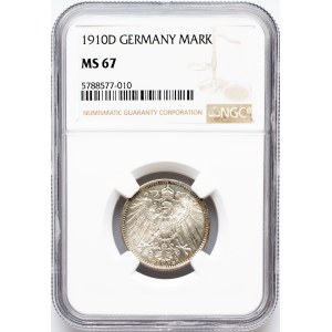 Niemcy, 1 Mark 1910, D