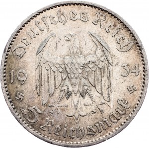 Germany, 5 Mark  1934, A