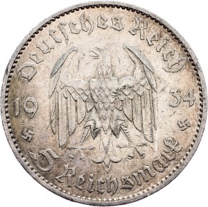 Deutschland, 5 Mark 1934, A
