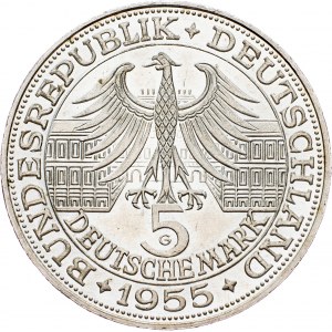 Deutschland, 5 Mark 1955, G