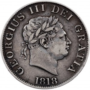 Jiří III., 1/2 koruny 1818