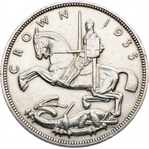 Grande-Bretagne, 1 Crown 1935