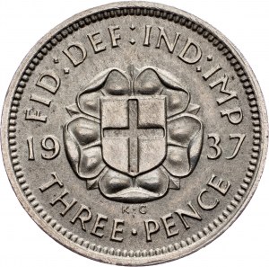 Great Britain, 3 Pence 1937