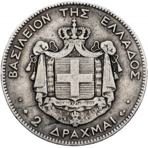 Grécko, 2 drachmy 1873