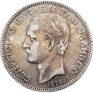 Řecko, 5 drachmai 1876, Paříž