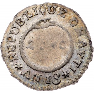 Haiti, 25 Centimes 1816