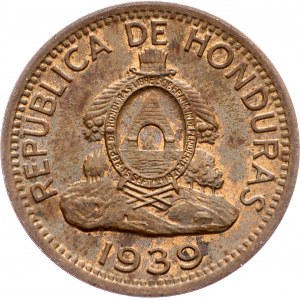 Honduras, 2 Centavos 1939, Filadelfia