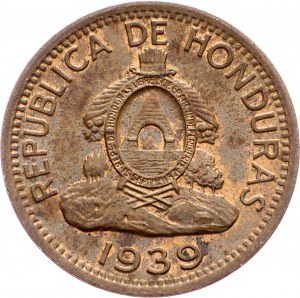 Honduras, 2 centavos 1939, Filadelfia
