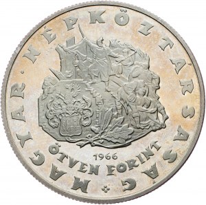 Maďarsko, 50 forintov 1966, Budapešť