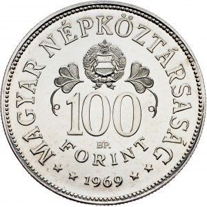 Ungheria, 100 fiorini 1969