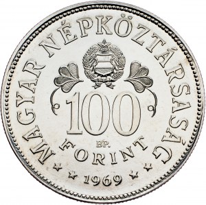 Węgry, 100 forintów 1969