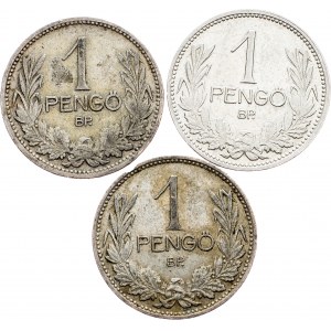 Hongrie, 1 Pengo 1927, 1927, 1938